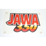 SAMOLEPKA --- JAWA 350 - VELKÁ  - ČERVENÁ - (NA NÁDRŽ)